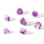 Purple Nebula Polyhedral Dice Set