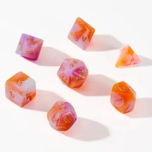 Red Acrylic DnD Dice Sets