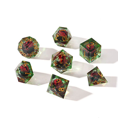 Dragon Eye Dice Set 7pcs Polyhedral DnD Dice Set