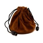 Brown Dice Storage Bag