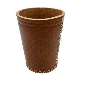 Brown Dice Shaker Cup