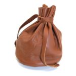 brown dnd dice storage bag