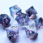 blue pink dnd liquid core dice