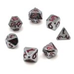 sliver solid metal dice