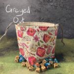 pink dnd dice bag dice storage bag