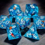 blue liquid core dice