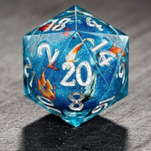 blue liquid core dice