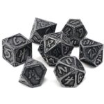 dark hollow metal dice