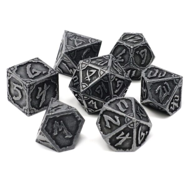 dark hollow metal dice