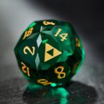 green liquid core dice