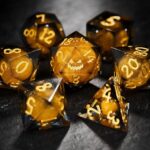 orange liquid core dice