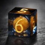 orange liquid core dice