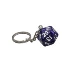 purple dice keychain