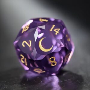 purple liquid core dice