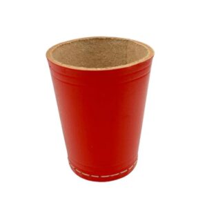 red dice shaker cup