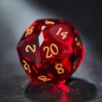 red liquid core dice