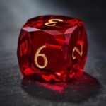 red liquid core dice