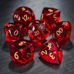 dark red liquid core dice