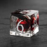 red liquid core dice