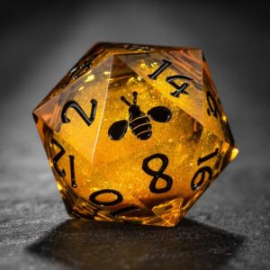 yellow liquid core dice