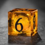 yellow liquid core dice