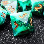 Green Forest Green Resin Dice