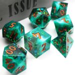 Green Forest Green Resin Dice