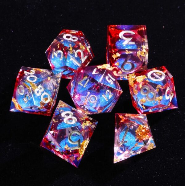 Pink Resin Liquid Core Dice