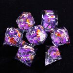 Purple Resin Liquid Core Dices