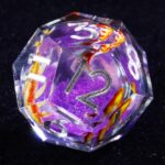 Purple Resin Liquid Core Dices D20 Dice