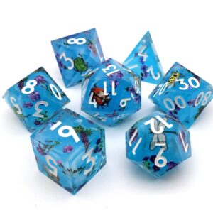 blue liquid core dice