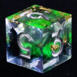 green liquid core dice