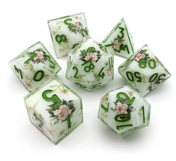 green resin dnd dice