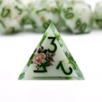 green resin dnd dice