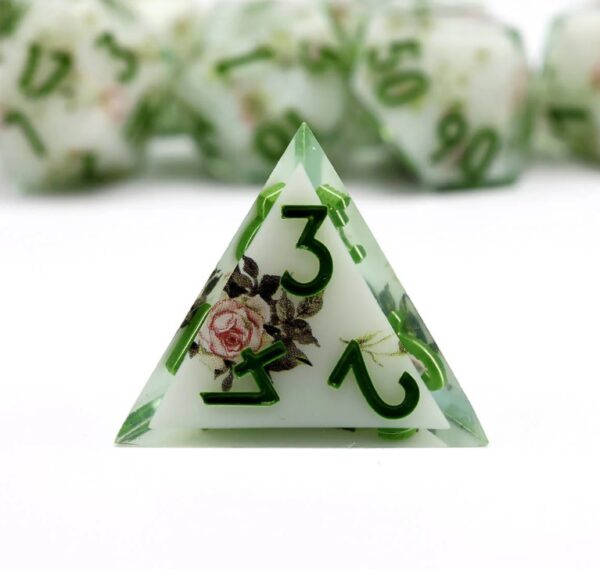 green resin dnd dice