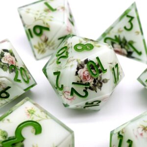 green resin dnd dice