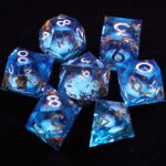 ocean blue liquid core dice