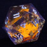 orange liquid core dice sets