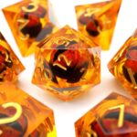 orange liquid core dnd dice