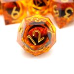 orange liquid core dnd dice