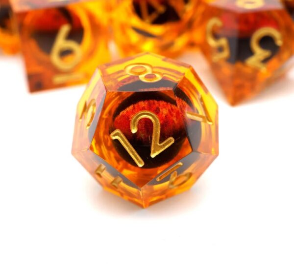 orange liquid core dnd dice