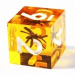 orange sharp edge dice