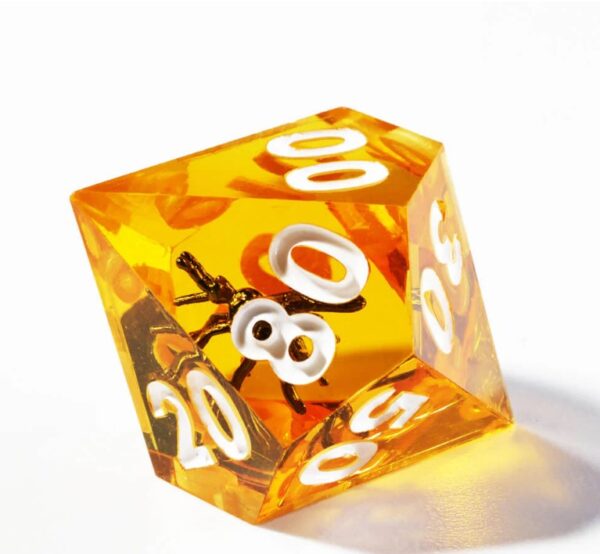 orange sharp edge dice