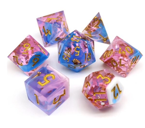 pink buds custom d&d dice