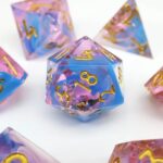 pink buds custom d&d dice