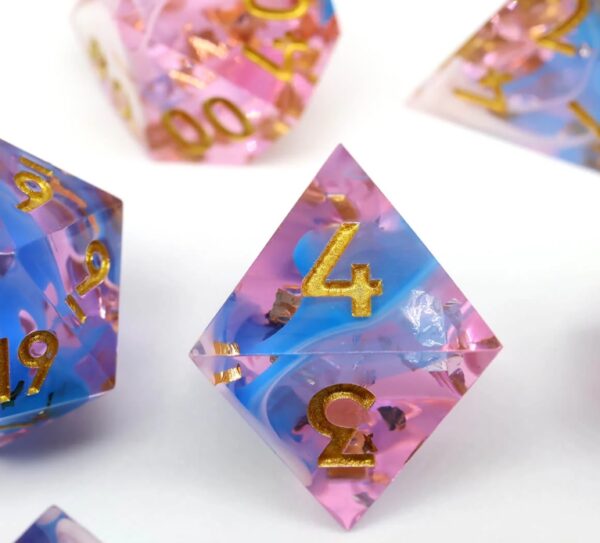 pink buds custom d&d dice