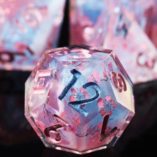 pink dnd dice set