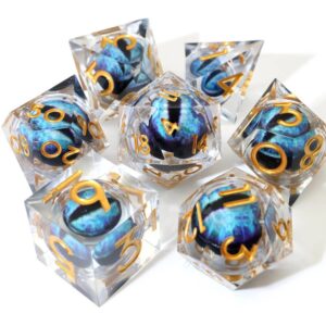 plain dragon eye dice set