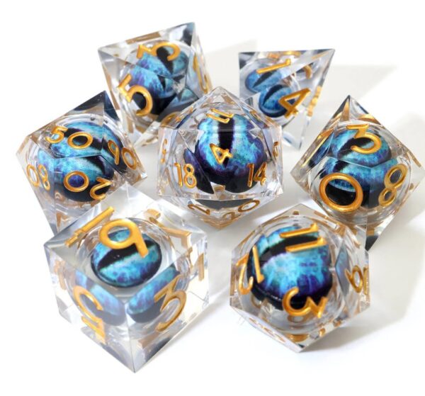 plain dragon eye dice set