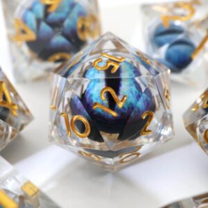 plain dragon eye dice set